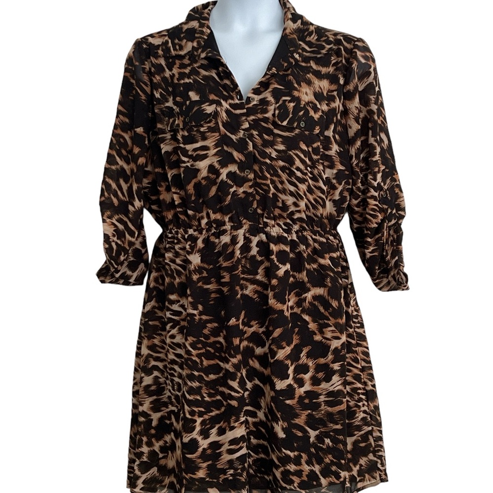 Indulge Animal Print Women’s Dress Sz 2X